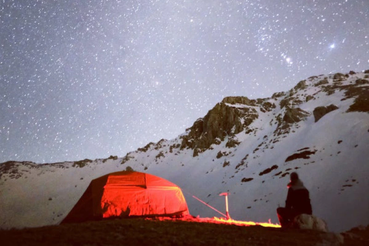 bivouac con raquetas de nieve - Bonjour Alsace